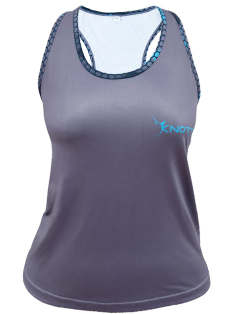 Grey Digital Camouflage Performance Tank for Outdoor Fun - UPF 50+ Safety